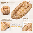 Load image into Gallery viewer, Gingham Jumbo Baby Nest
